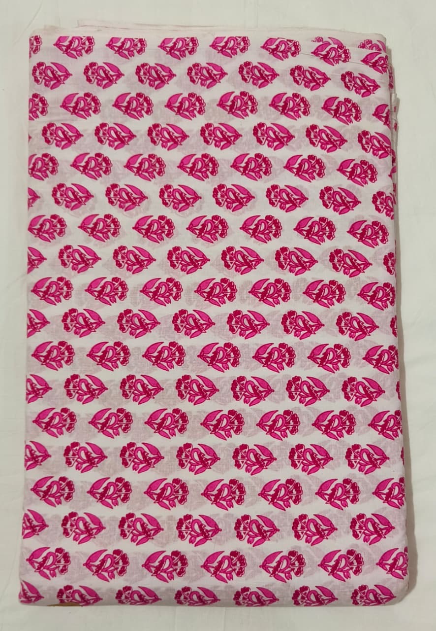 Double side knot pink white kurti