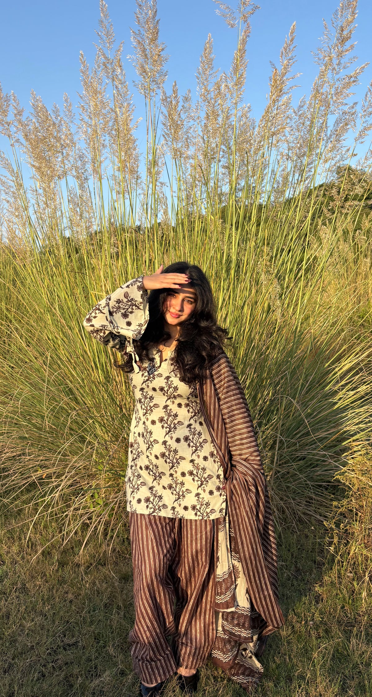 Zohra Floral  farsi Set