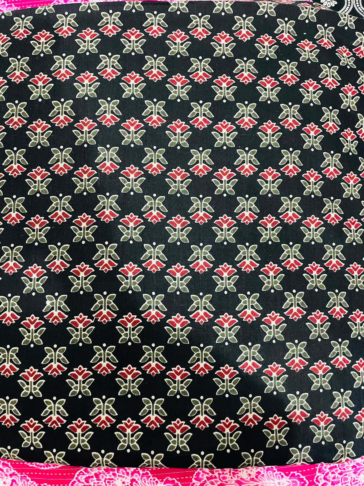 Black  red dotted kurti