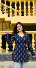 Navy blue kurti