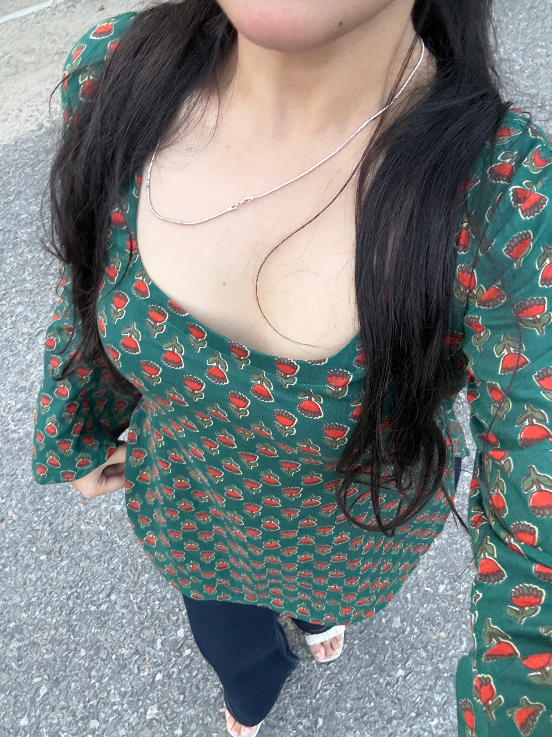 The green bow kurti🎀💚