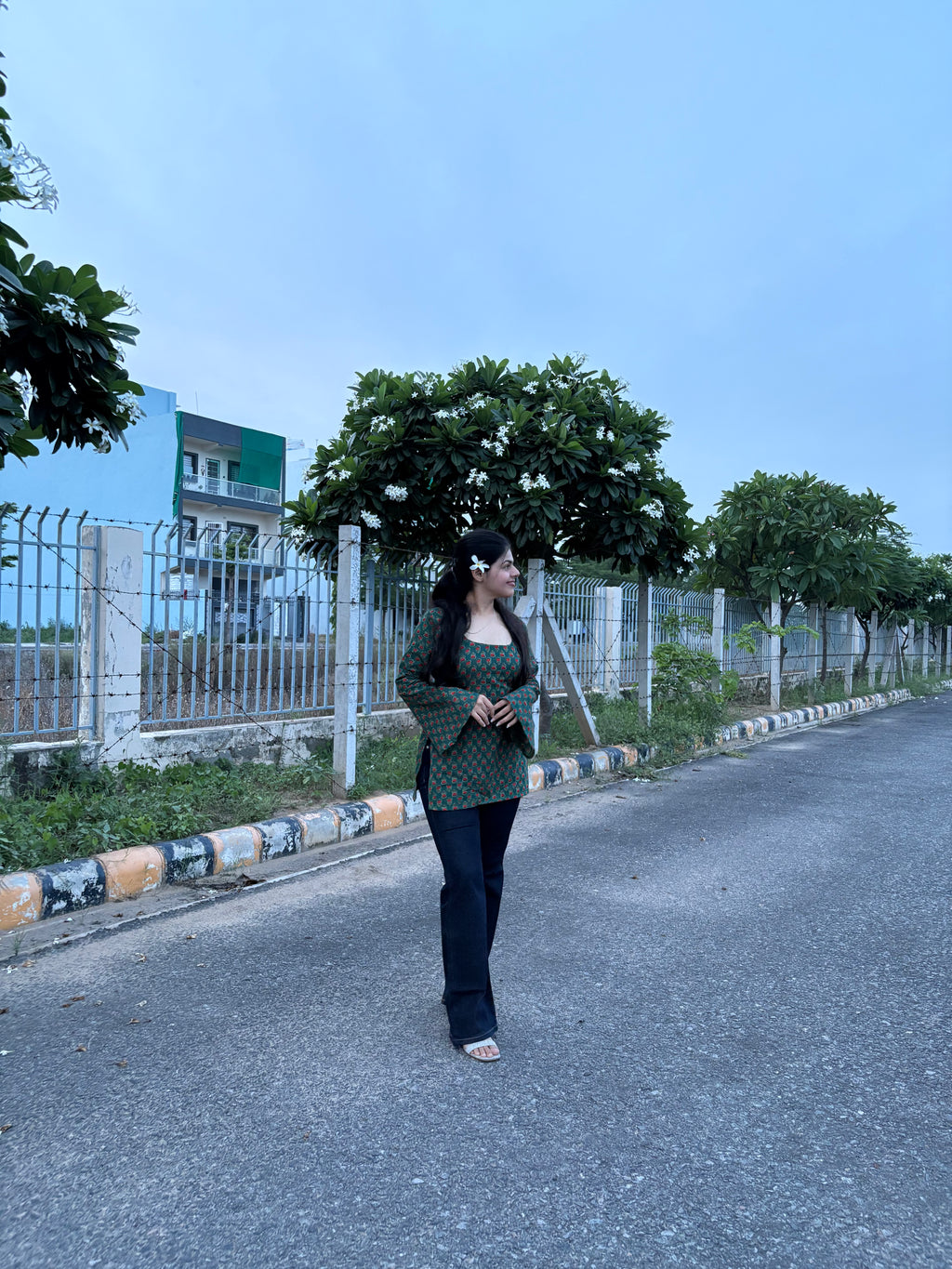 The green bow kurti🎀💚