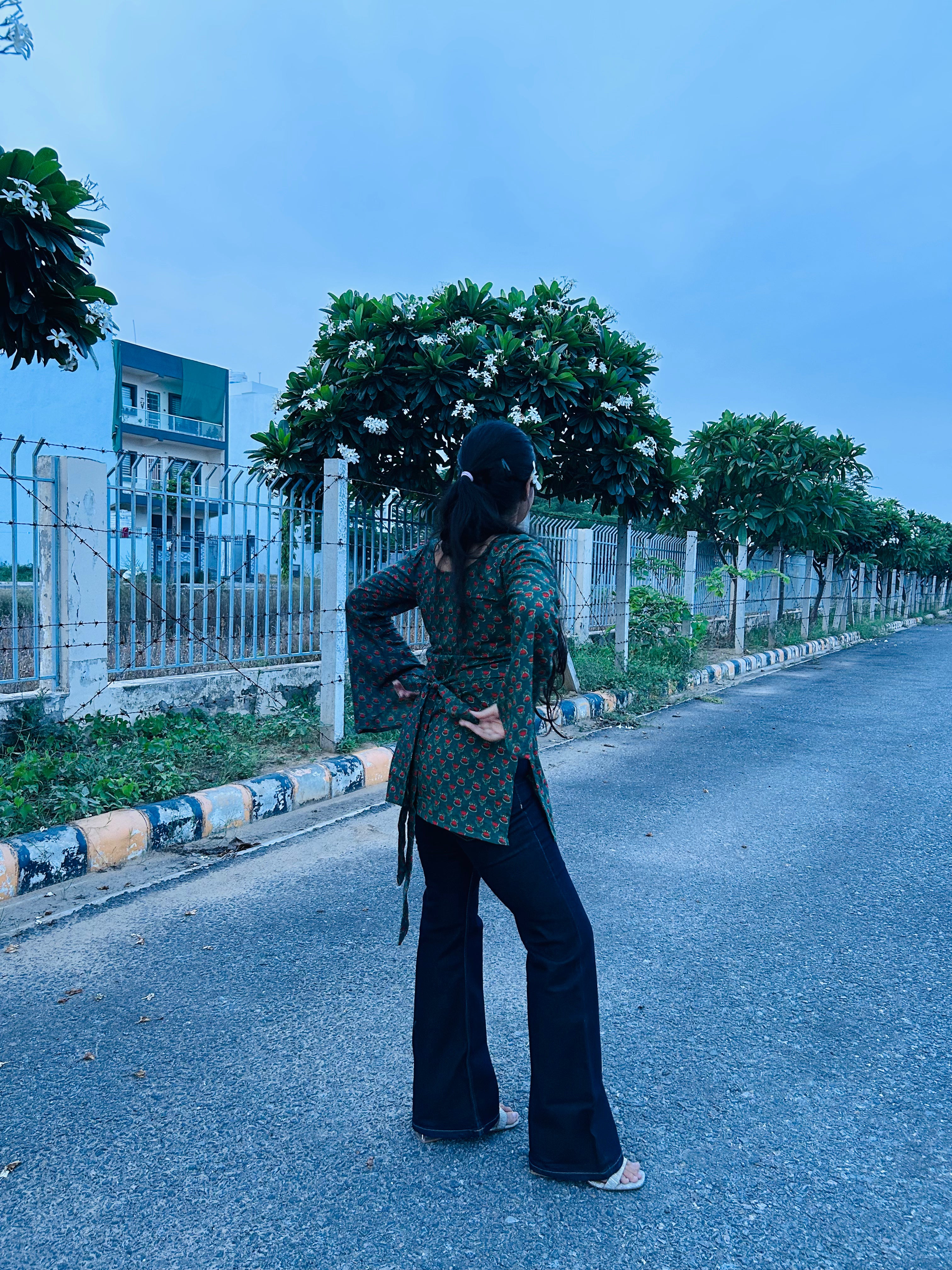 The green bow kurti🎀💚