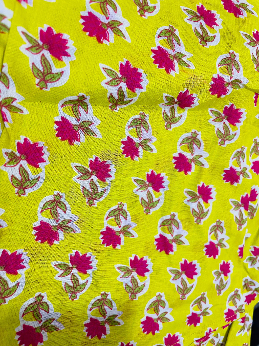 Yellow dotted farsi set with corset back