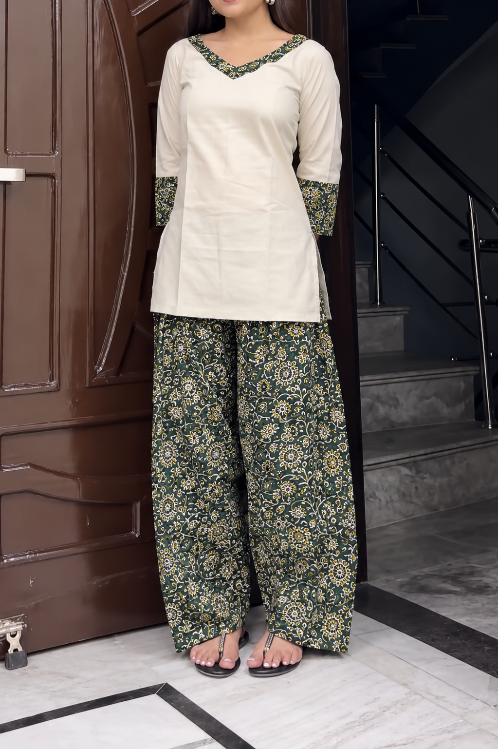 Olive noor co-ord set