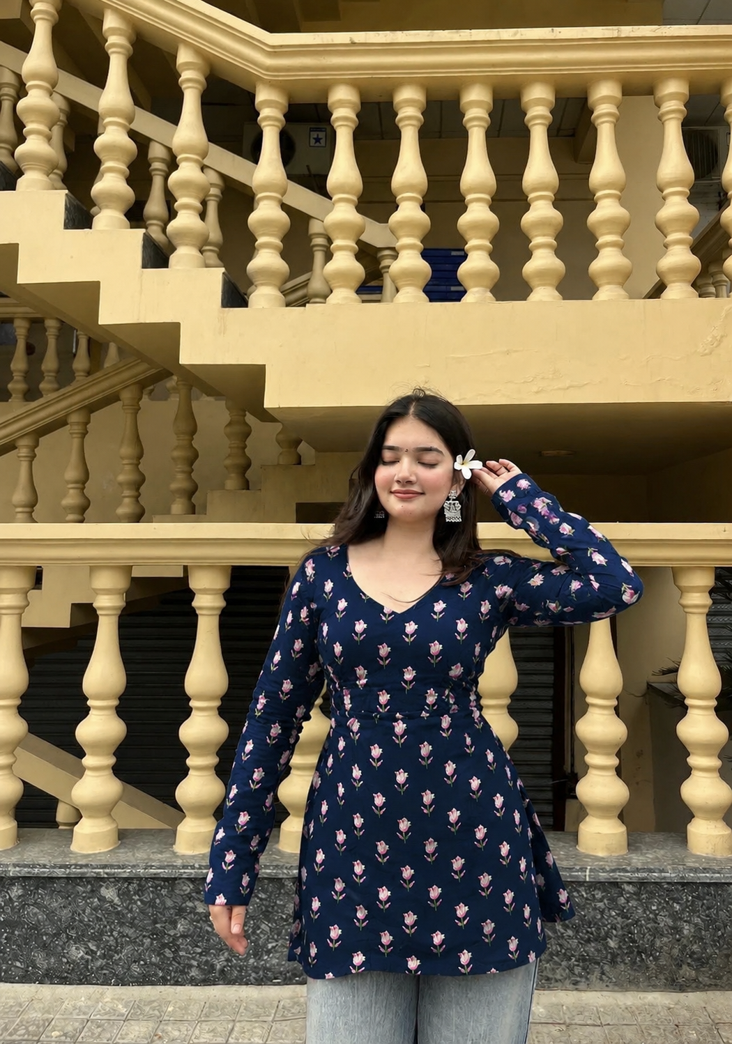 Lotus Blue 🪷 kurti